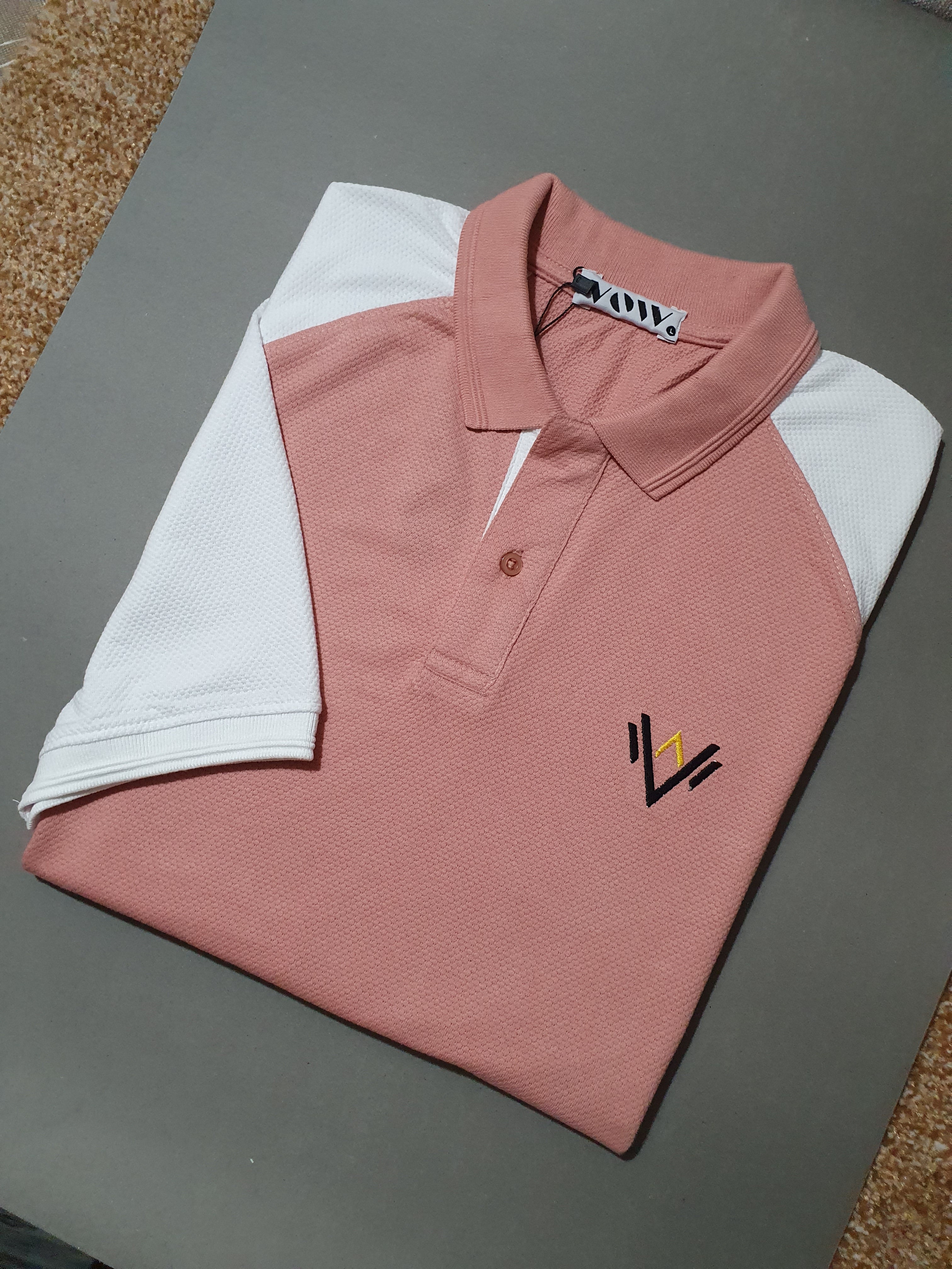 Pink & White Polo (Popcorn)