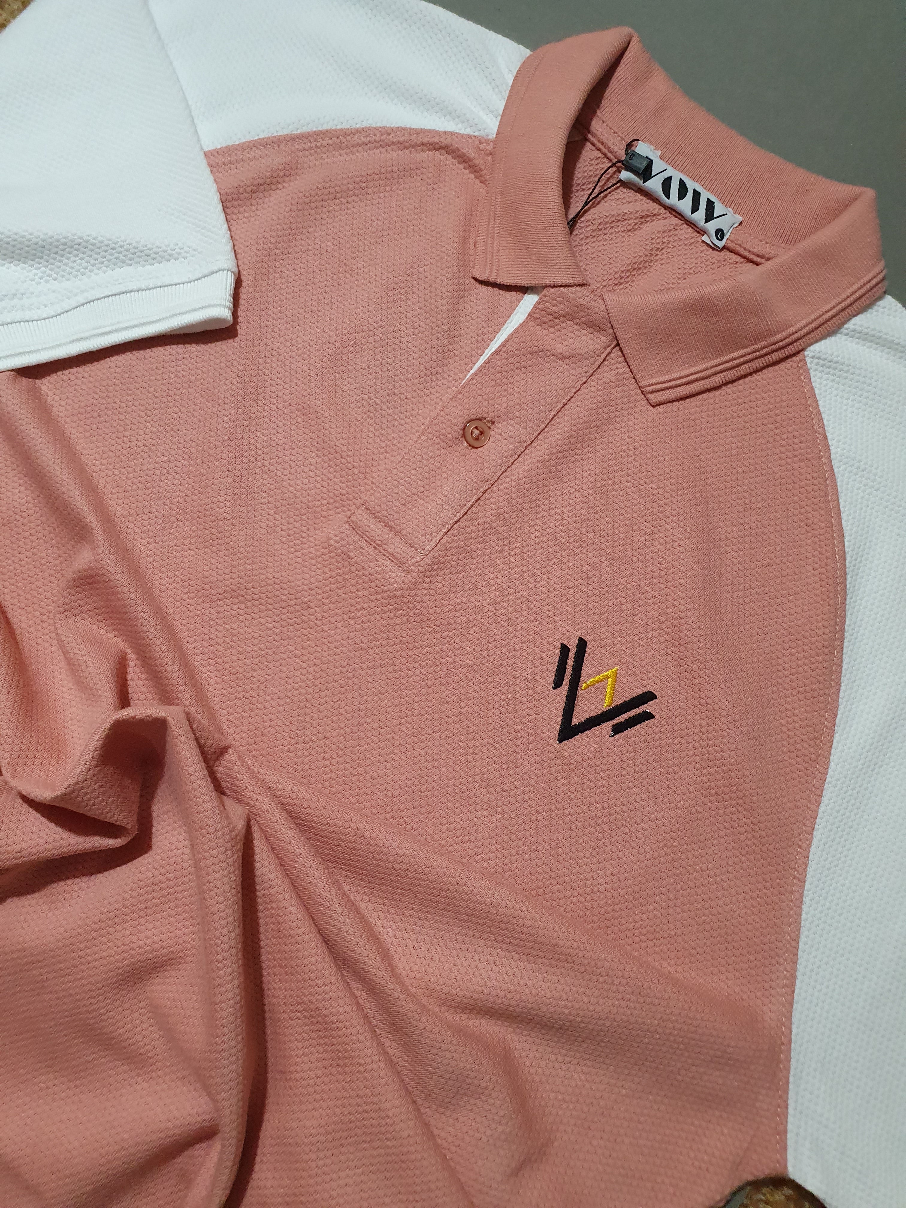 Pink & White Polo (Popcorn)