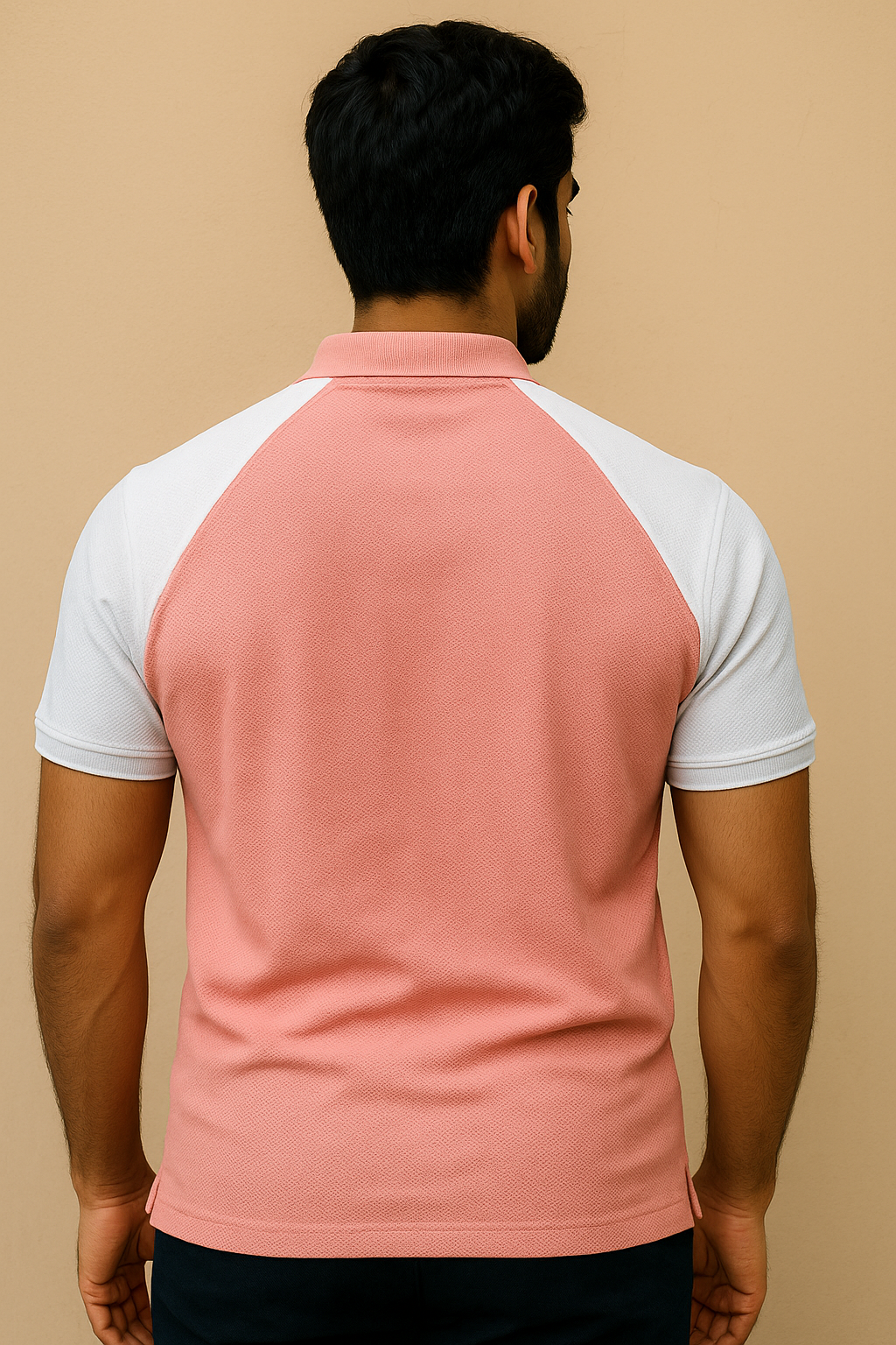 Pink & White Polo (Popcorn)