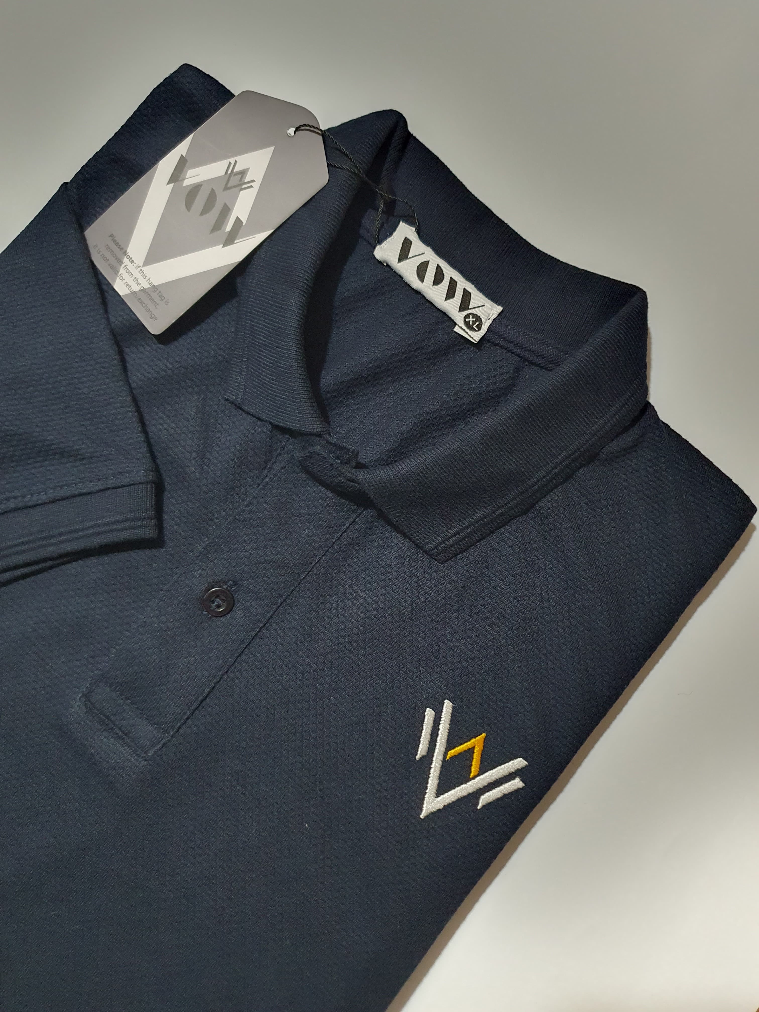 Classic Navy Blue Polo (Popcorn)